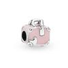 NEW Fit Silver Europeans Bracelet DlY Women Jewelry Gift Pink Travel Purple Backpack Charm Shopping Bag Dangle Bead