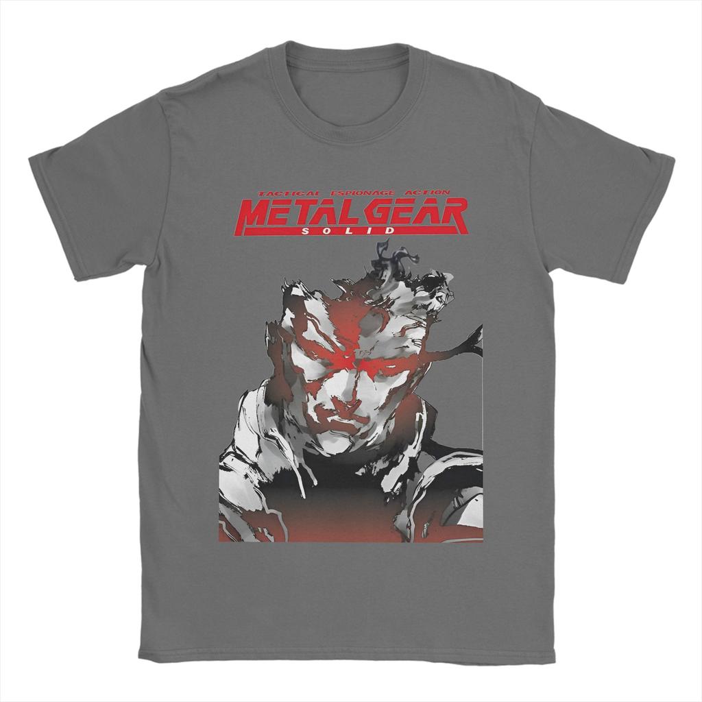 Игровой Футболка Metal Gear Solid Пляжная Хлопковая Футболка Для Мужчин Повседневная На заказ Своими Руками Футболка С Коротким Рукавом Классические Топы