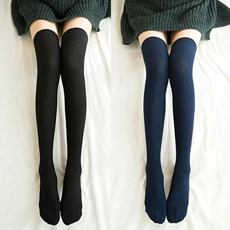 1 пара мягких зимних гольфов в вертикальную полоску для колледжа, длинные теплые гольфы