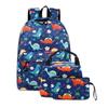 3шт наборы школьный рюкзак для мальчиков и девочек подростковая сумка через плечо школьная сумка сумка с динозавром детская сумка