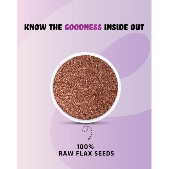 True Elements Raw Flax Seeds (Alsi), 250g × 2 Pack