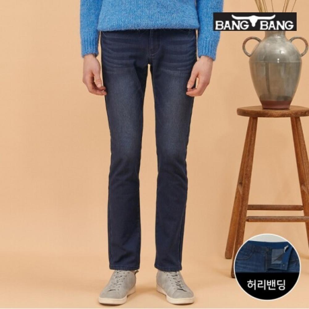 Bang Bang Men S Fleece Bonded Stretch Denim Navy