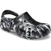 Crocs Унисекс Сабо Baya Marble 25см Сандалии, Черный/Белый,