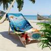 Starfish and Seashells Ocean Theme Beach towel quick-drying for travel outdoor sports jogging beach and swimming