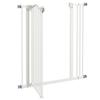 Metal Pet Safety Gate Dog Gate Folding Fence 74-87cm, White