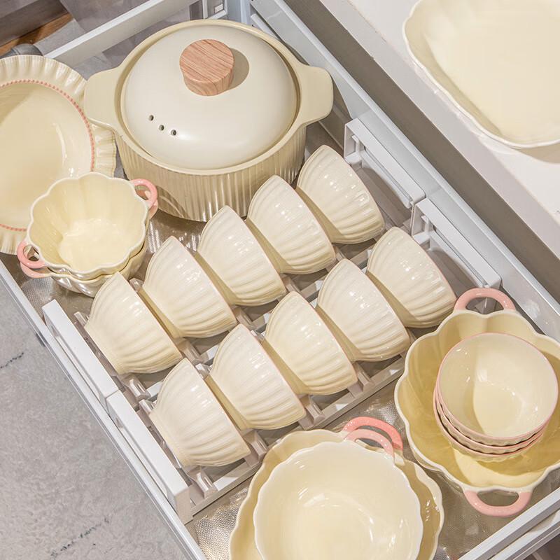 Hanyou Girly Pink Ceramic Dinnerware Set