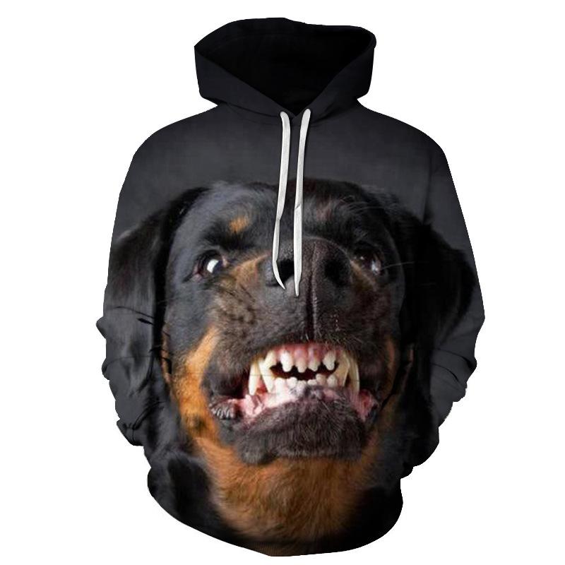 German Shepherd Dog Men 3D Print Fashion Popular Sweatshirt Spring Autumn Men's And Women's Pullover Street Harajuku Hoodies