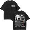 Rapper NATOS WAOR Bicho Raro Negra Skeleton Washed T Shirts Fashion Vintage Tshirts Men Women Clothing Short Sleeve Tshirt