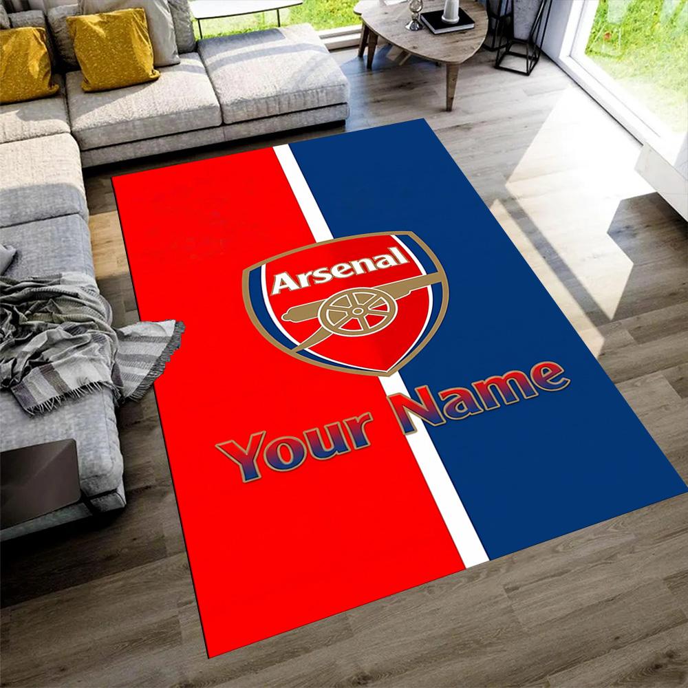 Arsenal F.c. Customize Your Name Floor Mat Design for Bedrooms Living Rooms Dining Room Foyer Antislip Carpet Decorate Offices