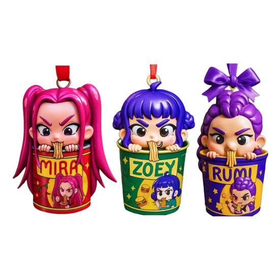 Аниме K-Pop Акриловый брелок Клинок, рассекающий демонов Миска рамена Рождественское украшение Декоративное