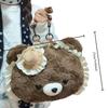 Cartoon Big Face Bear Plushie Backpack High Street Fashion Backpack Design Shoulder Bag for Woman Kawaii Lolita Bag Girl's Gift