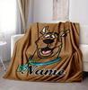 Custom Name Scooby Doo Adventure Flannel Blanket Throw Blanket Soft Warm Sofa Bed home Decor Unique Gift