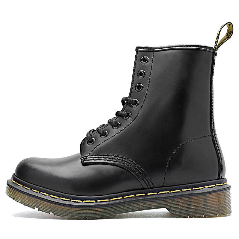 Large Size 1460 Classic Martin Boots Men's 8-hole Genuine Leather European and American Casual Men's Short Boots Sewn Line Couple Shoes