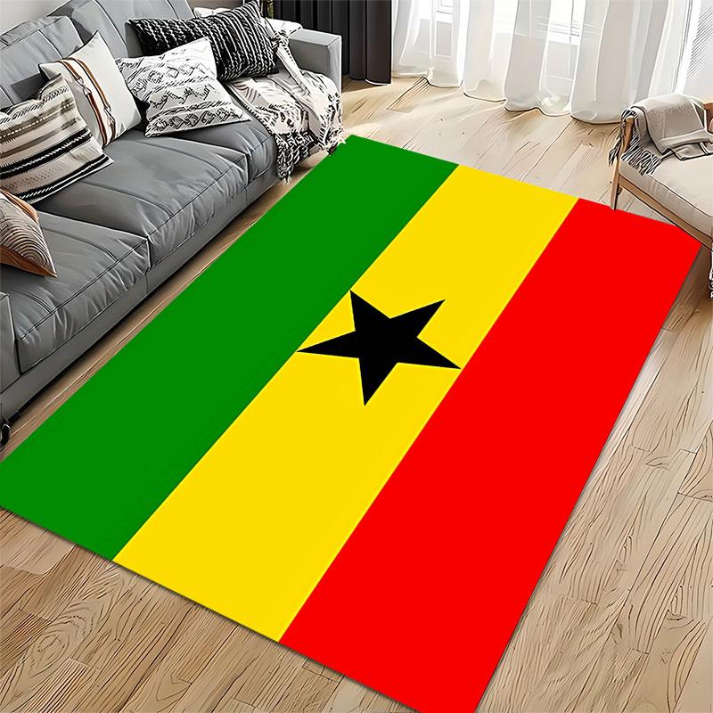 African Flag Style Carpet suitable as a non-slip mat for the living room or bedroom sofa