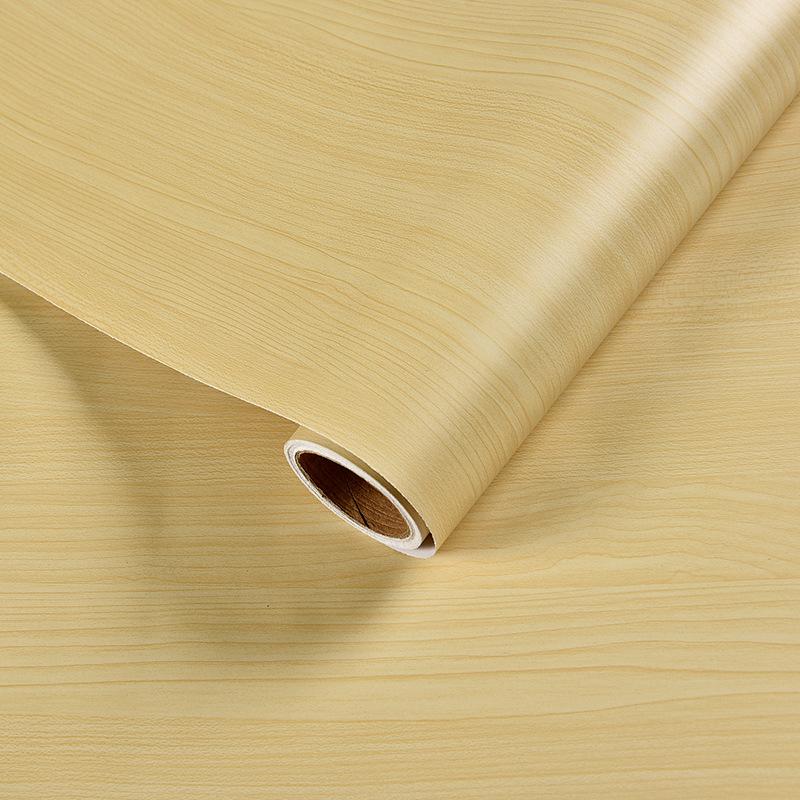 Furniture Renovation Stickers Self-adhesive Wood Grain Stickers Wallpaper Veneer Closet Cabinet Board Wooden Door Desktop Waterproof Imitation Wood