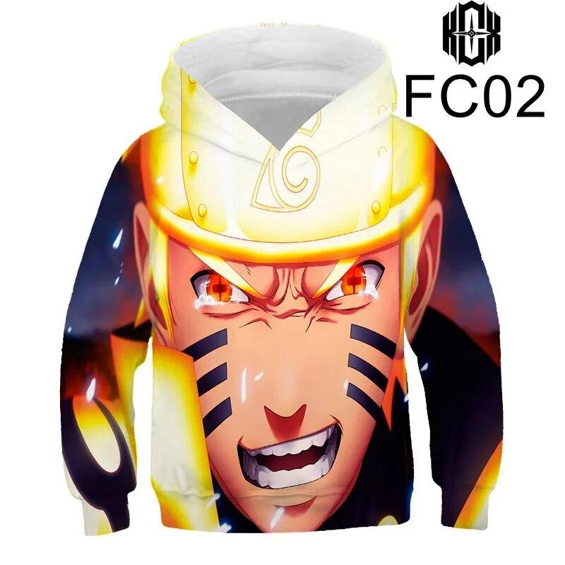 Толстовки с 3D принтом «Узумаки Наруто» для мужчин и женщин, детские толстовки для мальчиков и девочек, уличная одежда, пуловер, топы с длинными рукавами