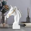 Статуэтка головы лошади, 3D-скульптура лошади, Поделки, Произведения искусства, Фигурки из смолы, Украшение для стола, Полки, Спальни, Шкафа, Коллекционное