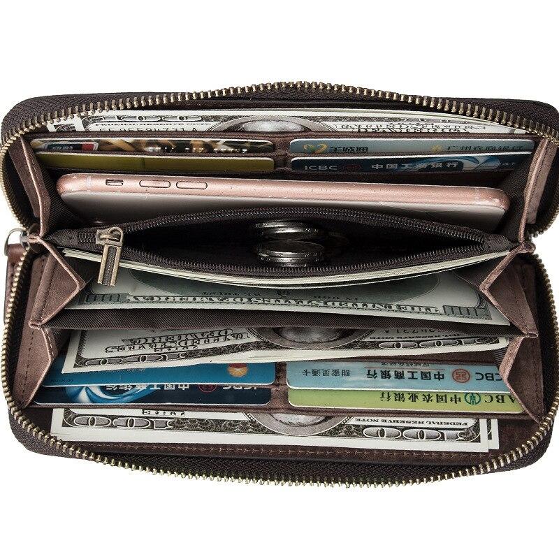 Johnature Luxury Hand Wallet Retro Handmade Embossing Genuine Leather Men Women Wallets And Purses Wallet Card Holder