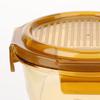 Lock&Lock Amber Round Glass Food Storage Set
