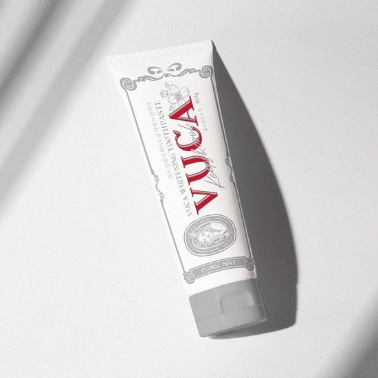 VUCA Classic Whitening Vegan Toothpaste Floral Mint 100g x 4 + Vegan Aqua Mint 110g x 1
