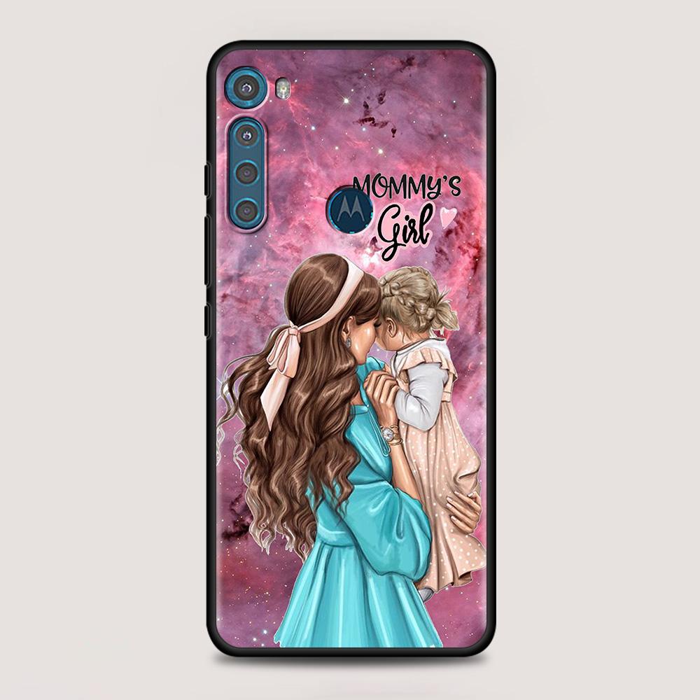 Чехол для MOTOROLA One Fusion Shell для Moto G10 G9 G8 Plus Play Power One G20 G30 G40 G50 G60 Edge 20 для девочек, малышей, супер мам, женщин