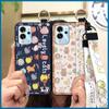 Dirt-resistant Ring Phone Case For ZTE Blade V40 Pro Protective Cute Kickstand Wrist Strap Shockproof Back Cover Durable