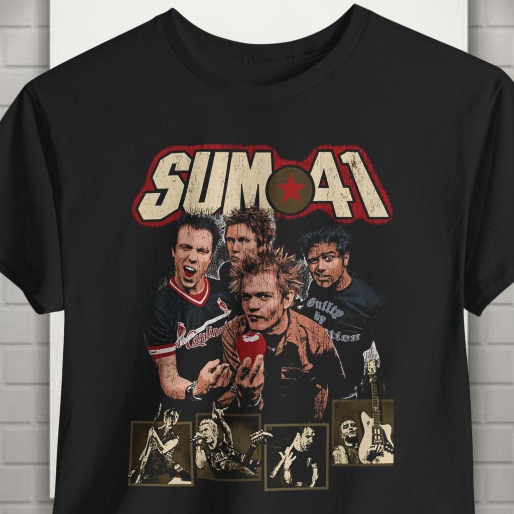 Unisex Sum 41 Grande Graphic Tee | Vintage Band tee SUM 41