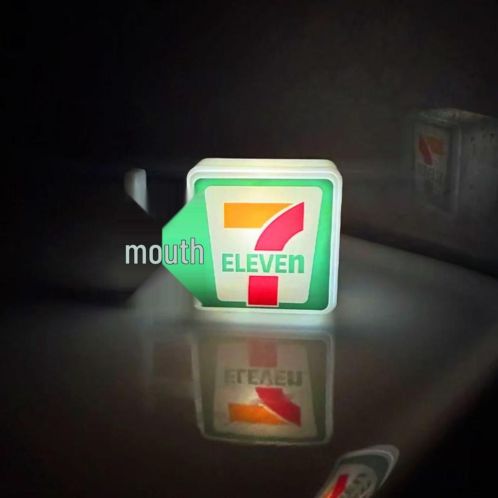 Светящаяся магнитная наклейка на холодильник 7-Eleven с функцией подзарядки