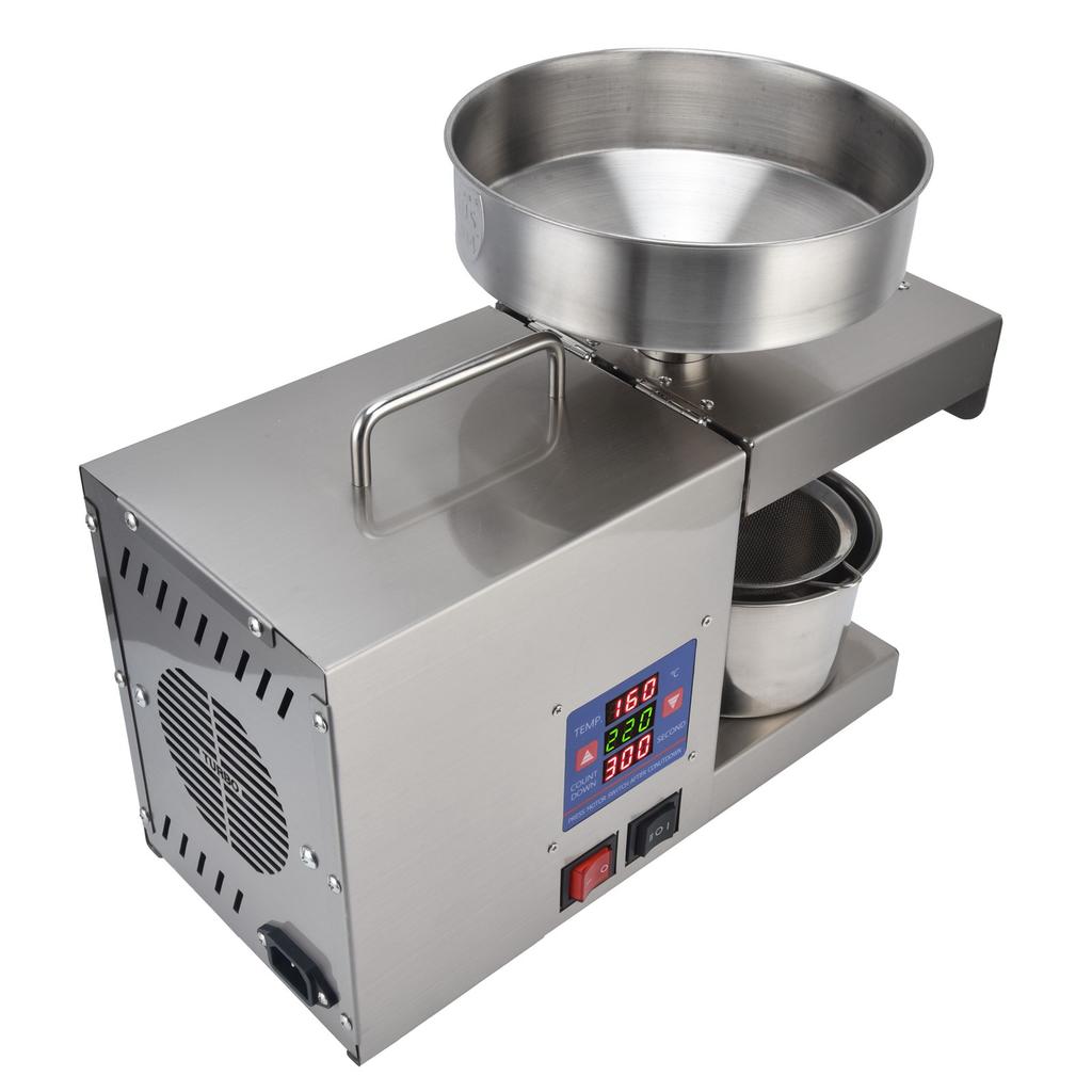 Интеллектуальный масляный пресс для зерновых из нержавеющей стали, горячая и холодная цифровая машина для извлечения масла для рекламы