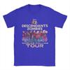 Печатные футболки Descendants Zombies Collide Tour Концерт Музыкальный фестиваль 2025 Унисекс 100% хлопок Круглый вырез Летняя одежда