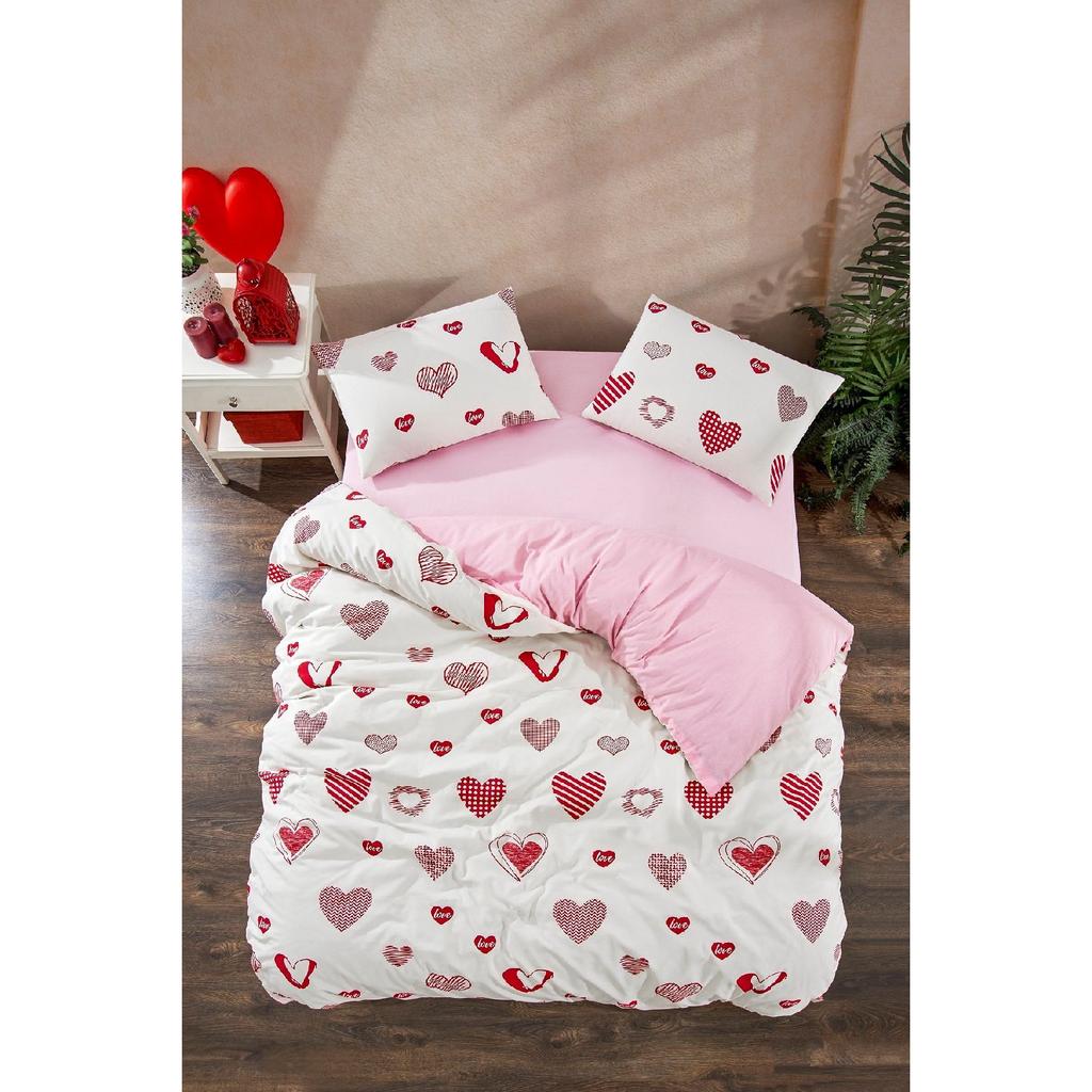 Tiles Single Patterned Duvet Cover Set, Elastic Sheet And 1 Pillowcase