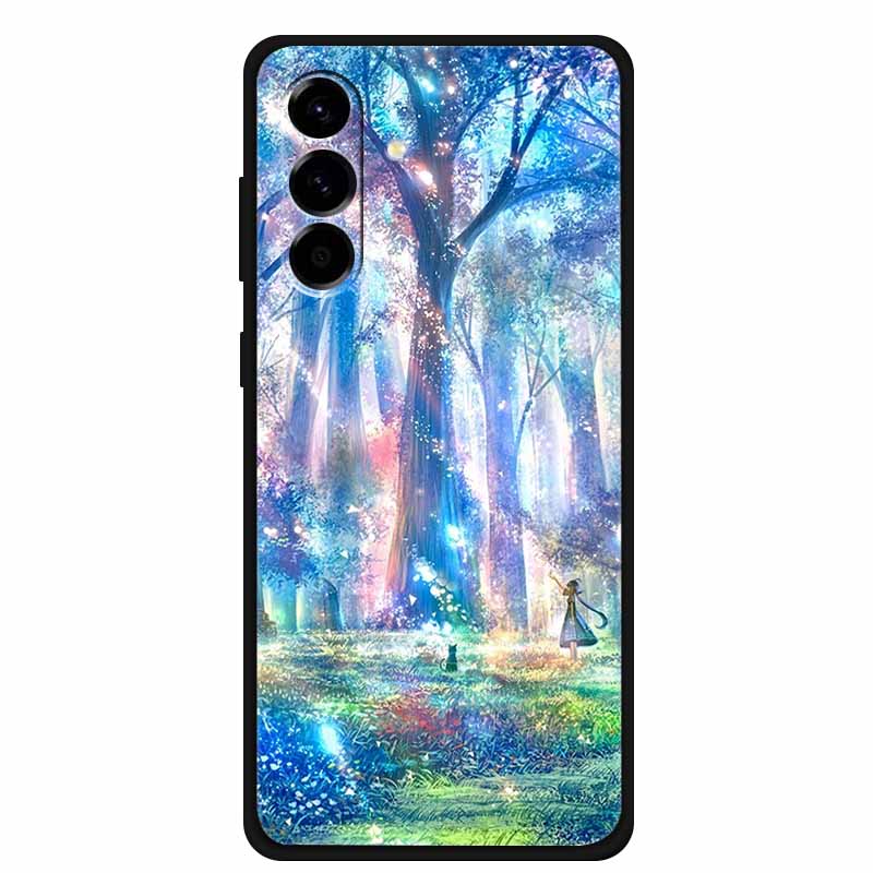 Чехол для телефона Samsung Galaxy S26 Чехол Черный Силикон ТПУ Задние крышки для GalaxyS26 S 26 Чехол SamsungS26 Мягкие Защитные Бамперы