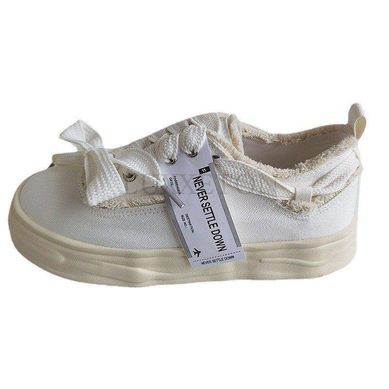 Кроссовки на платформе женские парусиновые туфли растворяющиеся туфли весна-лето повседневная спортивная обувь женские белые парусиновые туфли