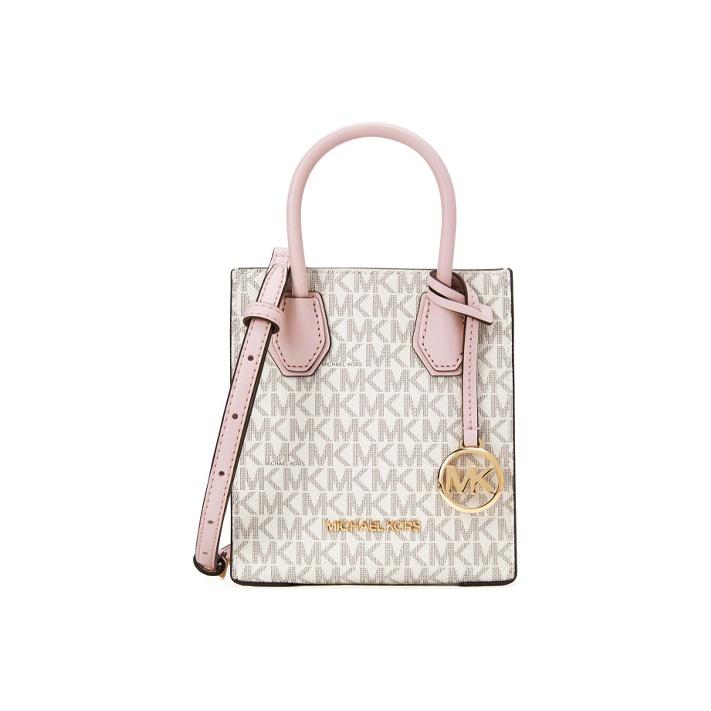 Michael Kors MK Mercer Монограмма Color Block Логотип Подвеска Коммутерный стиль Искусственная кожа Музыкальная партитура Сумка Мини Женские Сумки 35T1GM9C0I-640