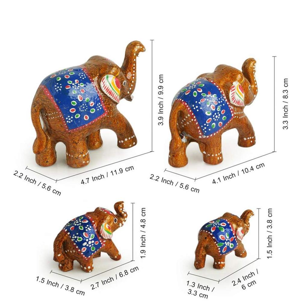 Набор фигурок Семь слоновьих бивней, Seven Elephant Tuskers Showpiece Set of 7, ExclusiveLane