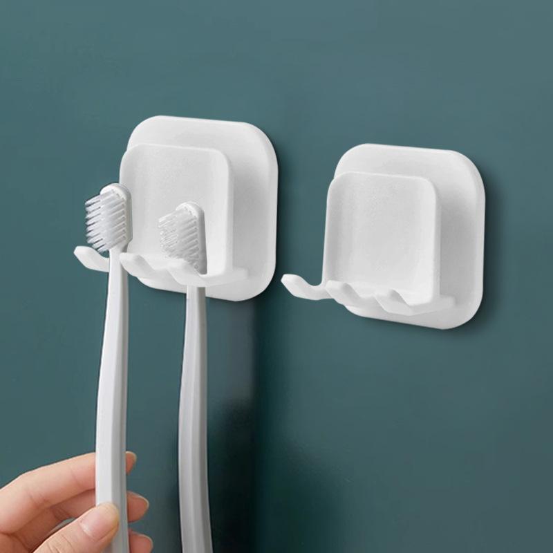Toothbrush Holder Wall-mounted Perforation-free Bathroom Bathroom Gargle Cup Holder Dental Set Toothbrush Holder Dental Cup Holder