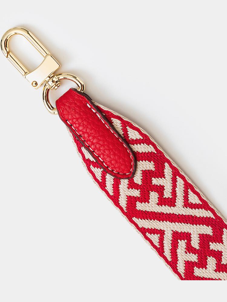 Snowflake Pattern Adjustable Wide Shoulder Strap Crossbody Handbag Strap in European and American Style