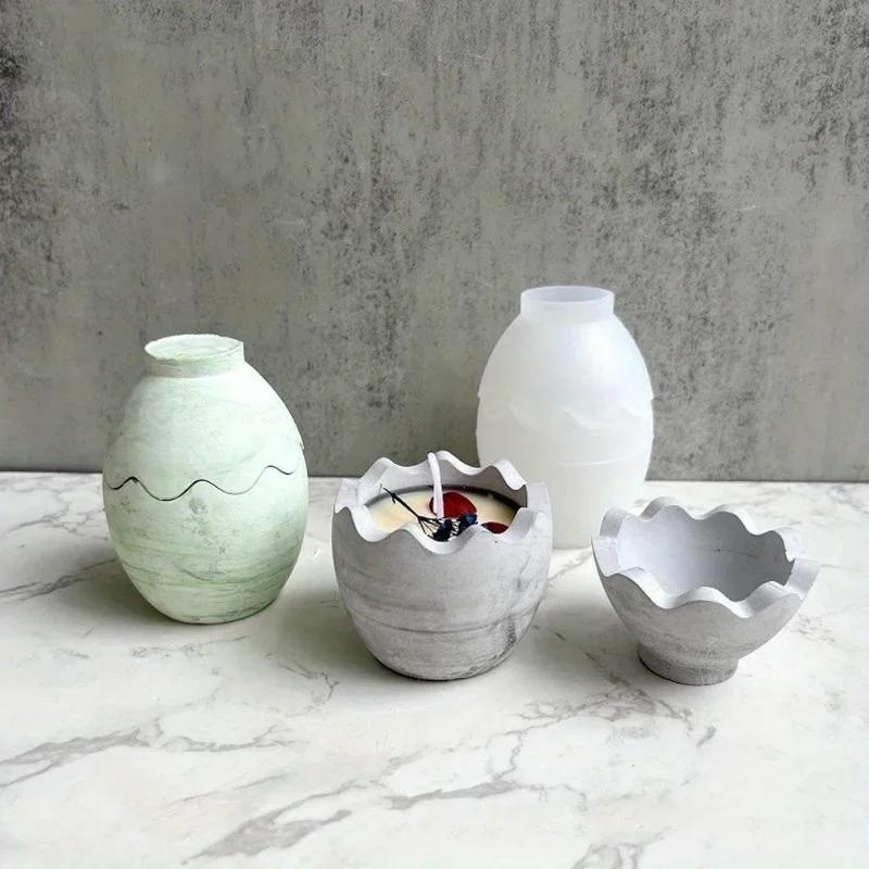 Творческая форма для свечей в форме яйца своими руками, форма для хранения кристаллов из эпоксидной смолы, формы для изготовления поделок из бетона, цемента, гипса