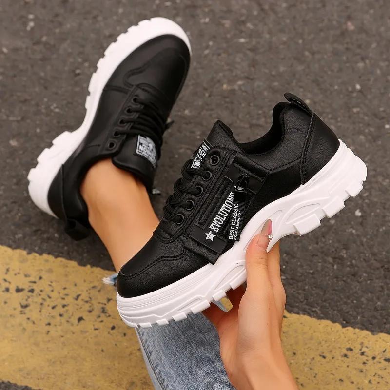 Женские кроссовки 2025 Новые удобные повседневные кроссовки на платформе Женская износостойкая дышащая обувь на мягкой подошве на все случаи жизни