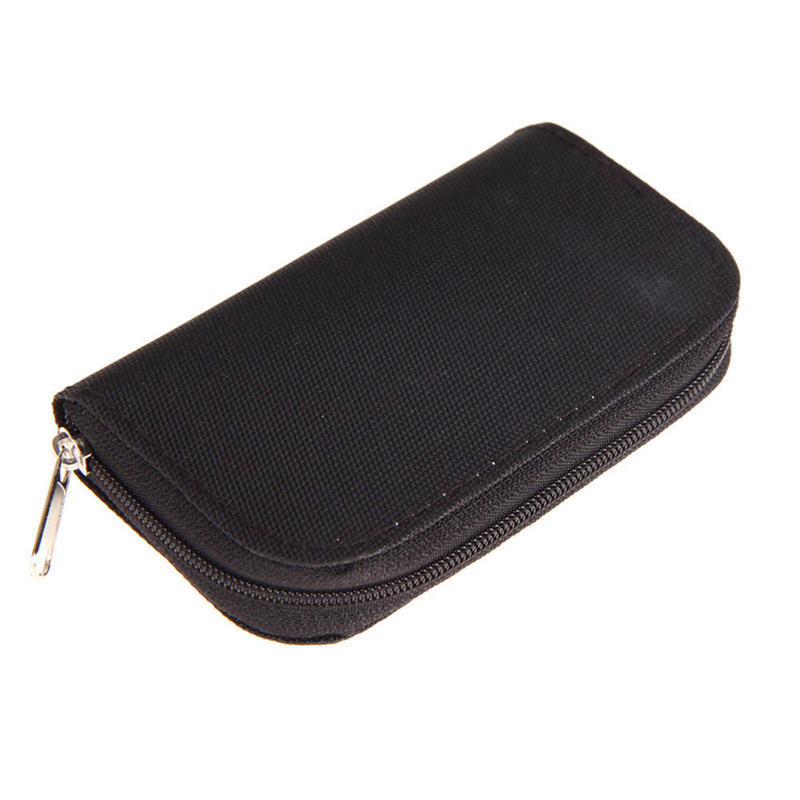 Sdhc Mmc Cf Micro Sd Memory Card Storage Carrying Pouch Case Holder Wallet