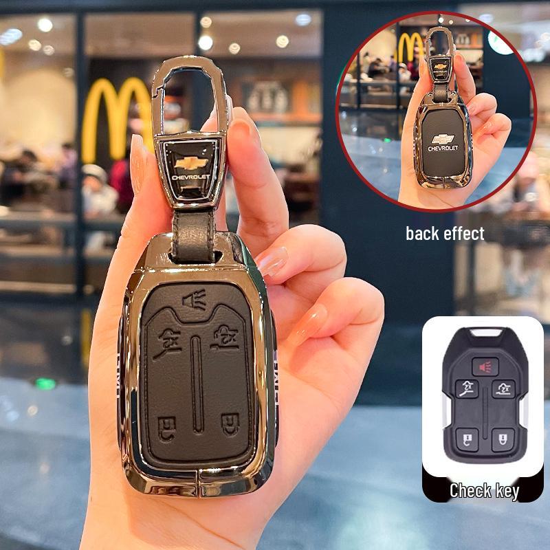 Чехол для ключей Chevrolet K5 Trax Cruze - Звезда Milesuo Металлическая пряжка Оболочка с полным покрытием