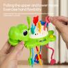 Dinosaur Pull String Toy for Baby Montessori Toy Sensory Toy for Toddlers Food Grade Silicone Baby