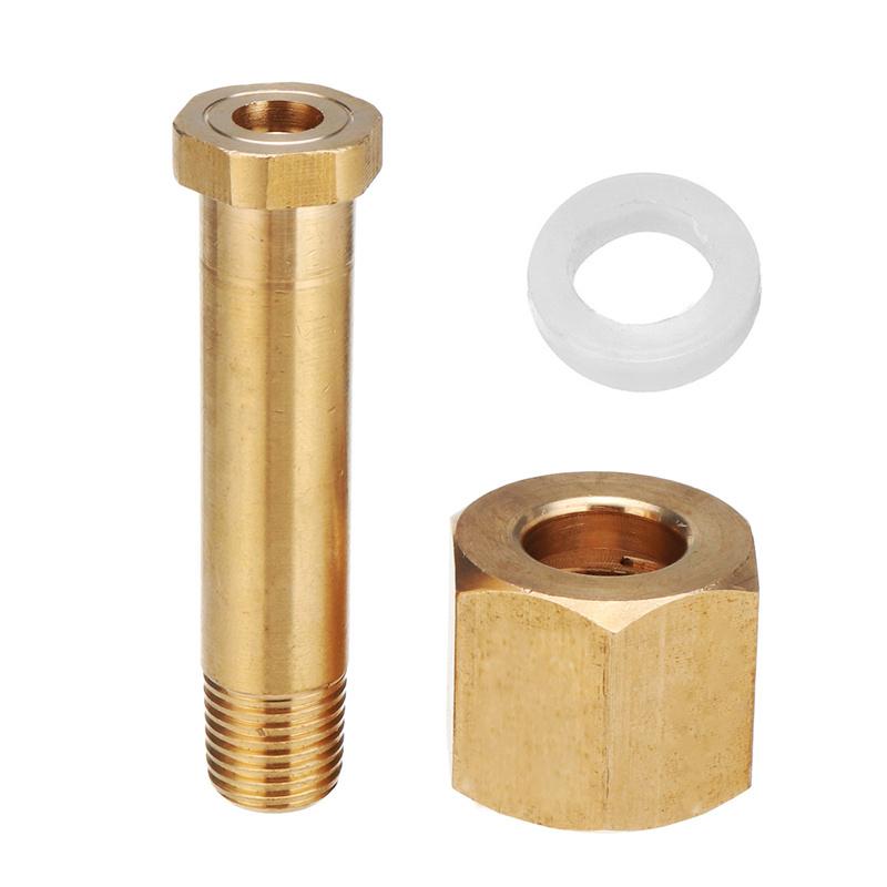 DIN 477/ W21.8 CO2 Carbon Dioxide Regulator Valve Inlet Nut Nipple with Washer Brass Nut Washer Set Accessories Tool Parts