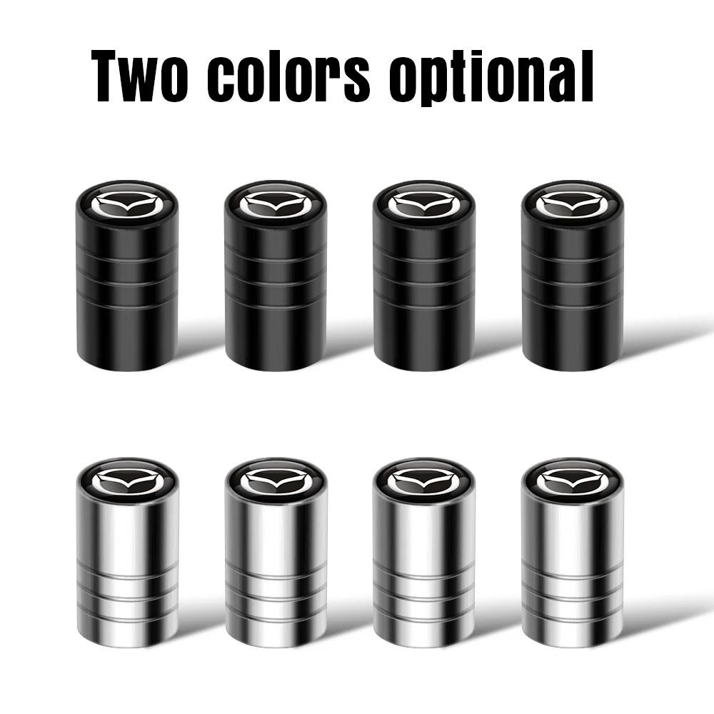 Rust Proof Tire Valve Stem Caps For Mazda 3 6 CX-3 CX-5 CX-30 CX-50 MX-5 Miata Dustproof Wheel Covers Car Styling Accessories