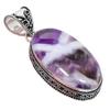 Ювелирный кулон ручной работы из стерлингового серебра 925 пробы с аметистовым камнем шеврон 2,17 дюйма AH-849
