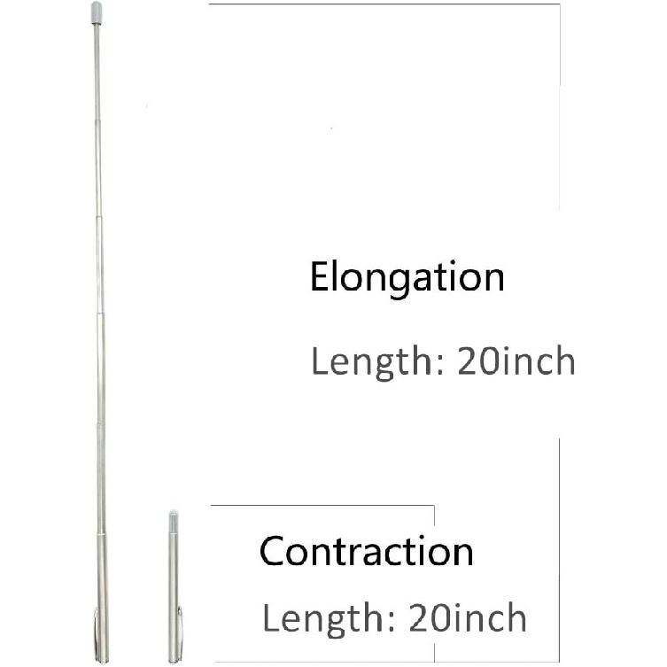 Карманный указка с клипсой, выдвигается до 50 см, ручная, телескопическая, складная, для презентаций, классной доски