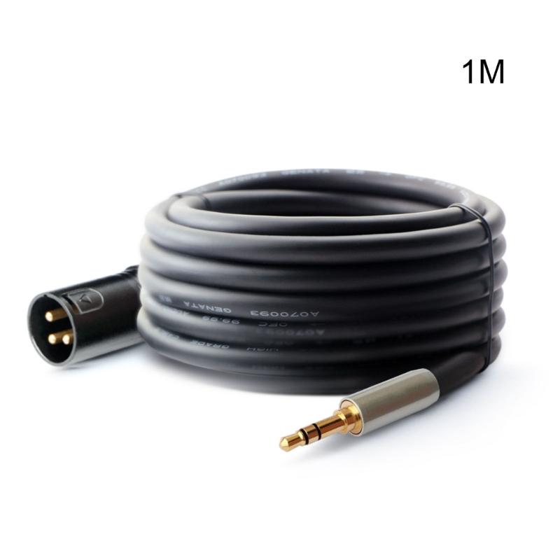 1/8 Inch 3.5mm to XLR Cable Male to Male (XLR to 3.5mm Cable, XLR to 1/8 Cable, 1/8 to XLR Cable)