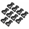 Uxcell Tent Rope Buckle Plastic Guyline Adjuster Cord Tensioner for Outdoor Camping Canopy Rope 4mm Black 30pcs