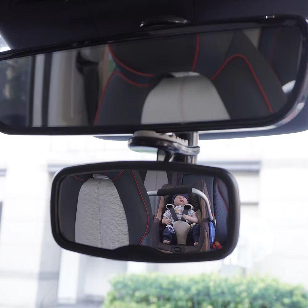 Shatterproof Clip on Car Mirror for Baby Safety Baby Observation Mirror Newborn Supervision