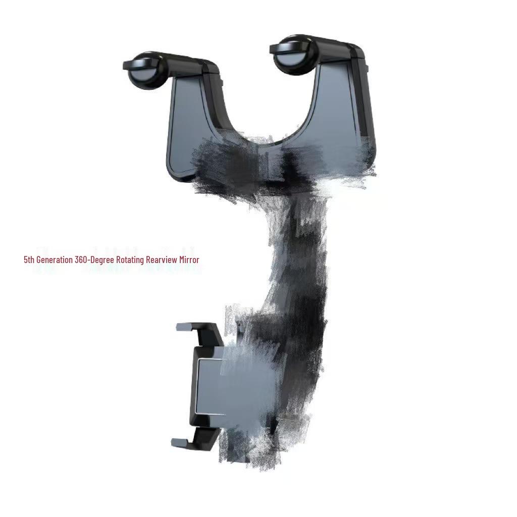 Universal Car Rearview Mirror Phone Holder - Anti-Shake, Anti-Vibration, Stable & Portable for Navigation